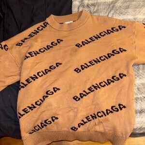 Balenciaga All over logo sweater